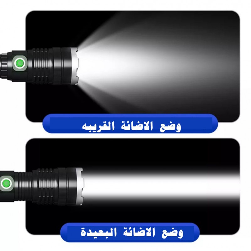 كشاف ليد يدوي الترافير بطارية 4200 MA image