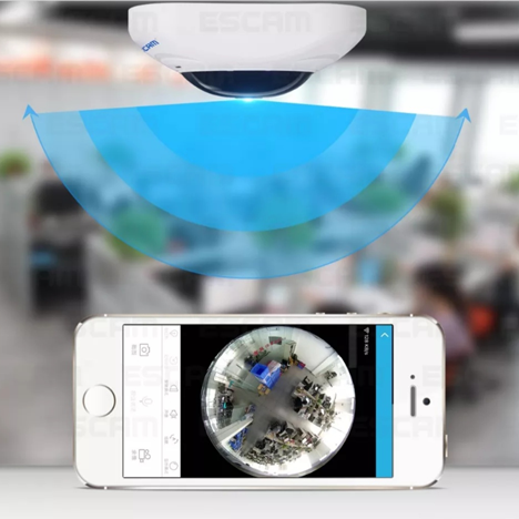 اصغر كاميرا مراقبة بتقنية VR مشاهدة كامل الموقع 360 درجة image