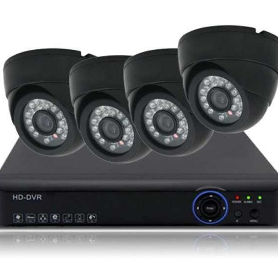 مجموعة 4 كاميرات مراقبة مع DVR image