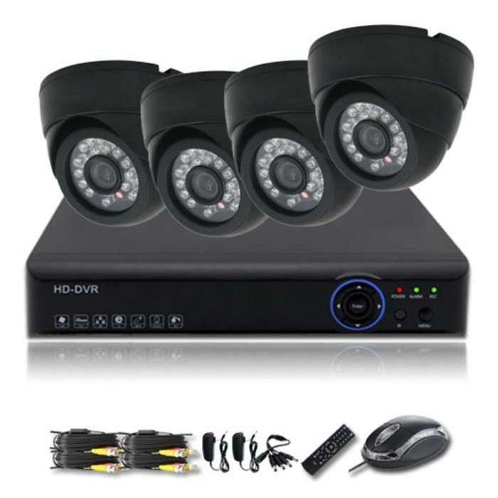 مجموعة 4 كاميرات مراقبة مع DVR image